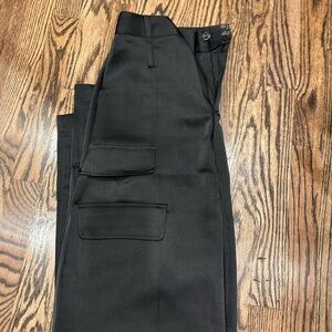 Noli Charcoal Cargo Wide Leg Pants